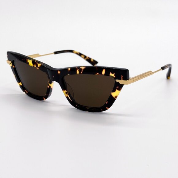 NEW BOTTEGA VENETA BV1241S 002 SUNGLASSES WOMEN HAVANA CAT EYE SUNGLASSES main image 6
